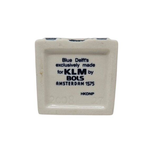 KLM Blue Delft House #27 Bols Empty KLM Airlines Rotterdam Holland Dutch - Picture 8 of 8